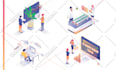 design flat vector illustrations for your website and app
