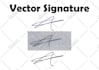 vector, trace, copy your signature, handwriting, autograph