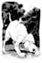 draw black and white funny cartoon illustration