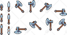 design pixel assets or sprites