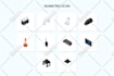 design custom infographic icon with isometric style