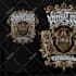 do retro vintage logo design, tattoo barbershop lettering