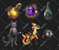 create nice 2d game assets, props, icons, objects and UI
