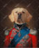 create a digital historical royal pet portrait