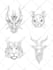 draw traditional tattoo design in old school style