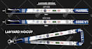 do custom modern lanyard design, ribbon design