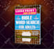 create KDP puzzle book cover and interior design for word search, crossword etc