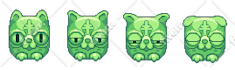 draw pixel art characters and animations sprite sheet