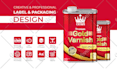 do amazing product packaging box or label design