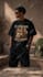 place your logo,tatoos,text on models t shirts