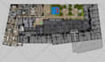 render 2d plan, elevation, section in photoshop