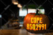 create an image of a pumpkin carved with your logo, business, or family name