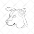 draw 12 hours pet portrait aesthetic one line art continues