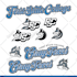 create varsity college athletics sports logo