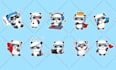 design cute cartoon character simple illustration