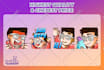 design emote and sub badges