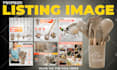 create amazon listing images design, product listing images, amazon infographic