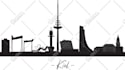 draw landscape silhouette city skyline city silhouette