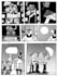 illustrate a black and white comic or manga page