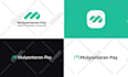 do modern minimalist tech startup crypto security app  technology logo design