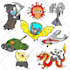 draw funny cartoon characters mascot