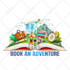 draw custom cartoon sticker design, clip art and vinyl