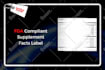 create fda compliant supplement facts label