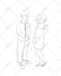 design digital sketch and line art illustration