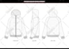 create flat sketch and technical drawing of clothing