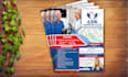 design cpr, home care, medical, lab, notary, dental, and healthcare flyer