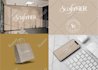 create minimalist logo with brand guide and complete branding package kit