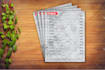 design digital menu, price list, menu card