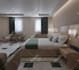 design and render a hotel room interior professionally