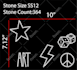 do a modern rhinestone and glitter template design for you