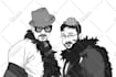 make black and white vector face