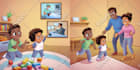 draw whimsical children book illustration for kids story