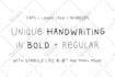 professionally create your custom font, handwriting or other typography design