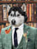 create a digital historical royal pet portrait