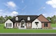 design house exterior model, 3d rendering, walkthrough