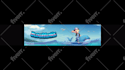 draw an anime illustration with background