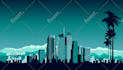 create a vector skyline city  illustration in 3 days
