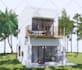 create 3d design of  tiny house, cabin or container house