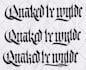 write medieval blackletter, gothic calligraphy