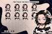 draw custom pngtuber for streams in anime chibi style