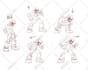 create pixel character animation, pixel sprite animation, 16x16, 32x32, 64x64