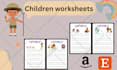 make tracing worksheets,coloring pages, kids activity book for preschool and KDP