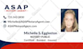 make outstanding notary, loan singing, billing, consultancy logo