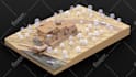 do a wooden architectural 3d model rendering