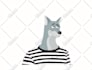 create simple flat realistic vector animal illustrations