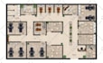 create realistic 2d color floor plan for house